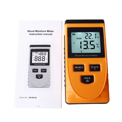 Imagen del producto de Medidor de humedad para madera, medidor de humedad sin pines, medidor de humedad no destructivo, detector de humedad digital, probador de humedad por inducción, medidor de humedad para madera