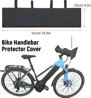 Immagine prodotto di Coprimanubrio per e-bike, protezione universale antipolvere e impermeabile per il trasporto di biciclette