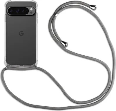 Produktbild von Handykette Für Google Pixel 9 Pro XL Handyhülle mit Band Hülle Kordel Bumper in Grau