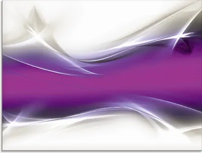 Produktbild von ARTland Glasbild Kreatives Element Violett Größe: 80x60 cm