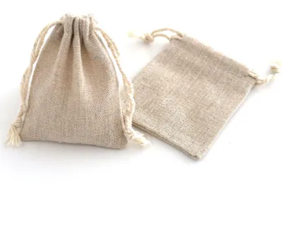 Produktbild von Baumwollsäckchen mit Kordelzug - 25 Stück kleine Beutel - Aufbewahrung und Verpackung - 7 x 9 cm