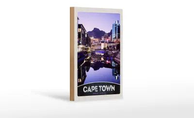 Produktbild von Holzschild Reise 12x18 cm Kapstadt Südafrika Stadt Luxus Urlaub