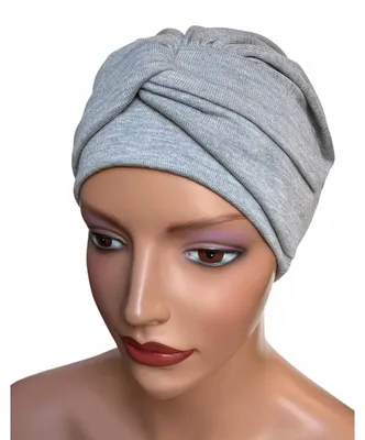 Image de Turban Eva Design Sara tricoté gris accessoires femme