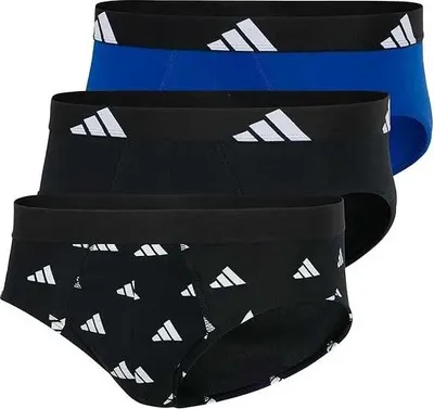 Produktbild von Adidas 3er-Pack Active Flex Baumwoll-Slips, Mehrfarbig M
