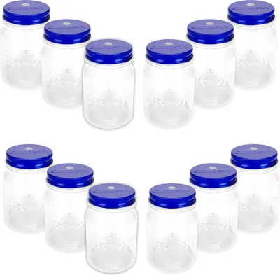 Produktbild von Absolut Vodka Gläserset -12x  Longdrink Lynchburg Glas Gläser aus Kunststoff mit Deckel 2/4cl geeicht