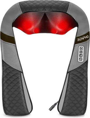 Productafbeelding van Massageapparaat voor nek en rug met warmtefunctie, RENPHO Shiatsu rug- en schoudermassageapparaat