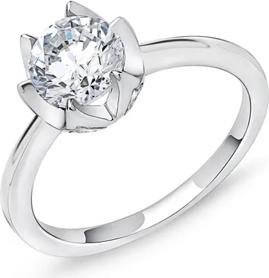 Produktbild von JEWLIX Verlobungsring 925 Silber Rauten Zirkonia VR0121