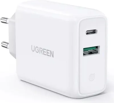 Image de UGREEN 36W Dual Port Charger EU USB-A/USB-C
