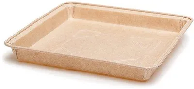 Produktbild von Ovenfeste Papierformen für Kuchen, Brownies und Tarte Flambée, bis 220 °C, 16 x 16 x 2 cm groß, 8 Stück