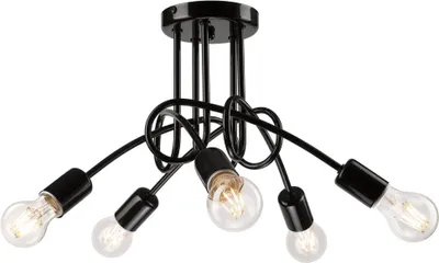 Produktbild von Bioledex Deckenleuchte 5x E27 schwarz Metall