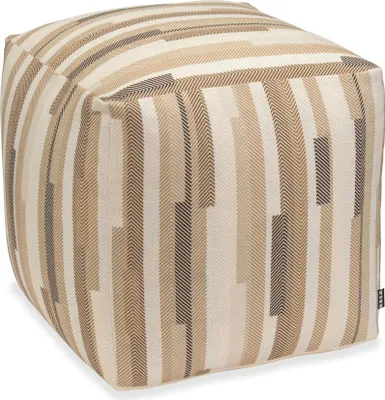 Produktbild von H.O.C.K. Espen Bean Cube Pouf 40x40x40cm beige braun col. 100