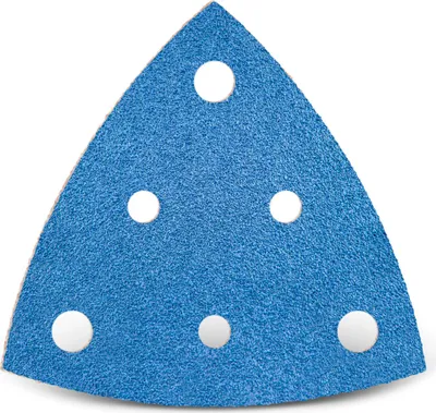 Produktbild von MENZER Blue Klett-Schleifblätter, 82 mm, 6-Loch, f. Deltaschleifer, Zirkonkorund (25 Stk.) K24