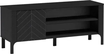 Produktbild von TV-Schrank mit Tür und Fächern LUME MM-6, Schwarz