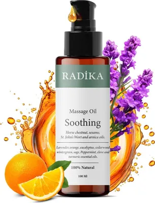 Produktbild von Massageöl, Beruhigendes Massage-Öl, 100% Rein, BIO, natürlich, 100 ml