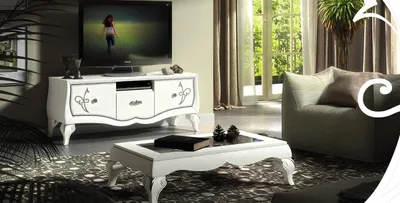 Obrázek produktu pro Nízky televizní stolek, komoda, boční skříňka, televizní skříňka, dřevěný nábytek, moderní design