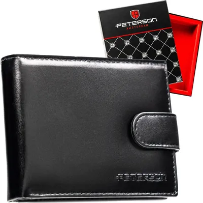 Produktbild von Herren-Portemonnaie aus Leder PTN N992L-NGV-9509 Schwarz