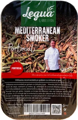Produktbild von Legua® Räucherset - Aluminiumschale mit mediterranen Orangenholzspänen
