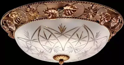 Produktbild von Deckenleuchter Lüster Kronleuchter Deckenlampe Lampen Glas Gold Art