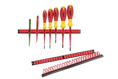 Produktbild von Parat Mehrzweckhalter 3tlg. verstellbar mit 12Klammern 3St. / SB - 802-981
