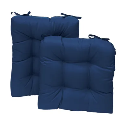 Image de Set de coussins de chaise à bascule imperméable, coussin de chaise Coussin d'assise et coussin de dossier pour chaise à bascule Meubles de jardin Indoor Outdoor Patio Coussin de chaise,Bleu foncé