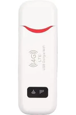 Productafbeelding van Mobiele WLAN-router 4G, wit - Draadloos hotspot - Compacte pocketrouter voor reizen, Europa en onderweg
