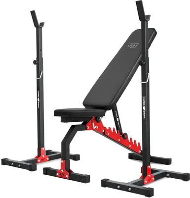 Produktbild von Marbo Sport Set MH7 | beidseitig verstellbare Hantelbank MH-L114 + höhenverstellbarer Hantelständer MH-S201 x2