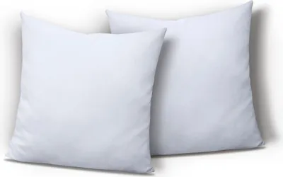 Produktbild von 2er Pack Kissenbezug Kissenhülle 40x40 cm weiß Uni Jersey Baumwolle Set
