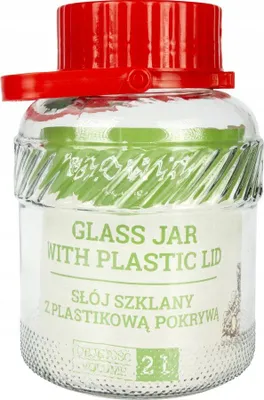 Produktbild von Browin Glasbehälter 2 l mit Plastikdeckel Vorratsglas