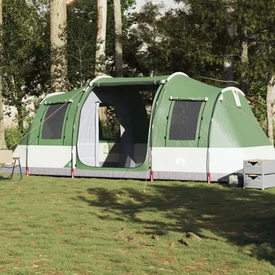 Image de Vidaxl-Tunnelzelt 4-Personen wasserdichtes Grüntes (tunnel Vidaxl pour 4 personnes)