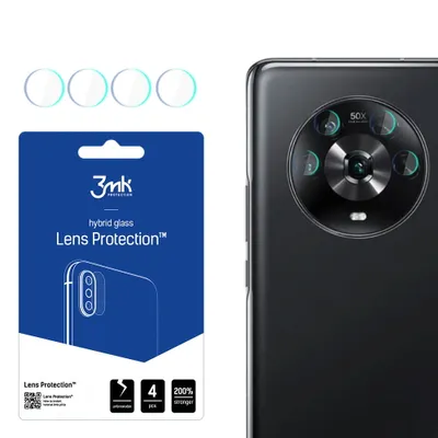 Produktbild von 3mk Hybridglas Lens Protection für Honor Magic 4 Kamera Objektiv Kameralinse 0,16mm 6H (4 Stück)