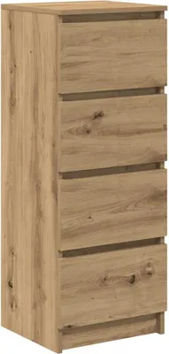 A tall, narrow chest of drawers with five drawers, made of wood-effect material.