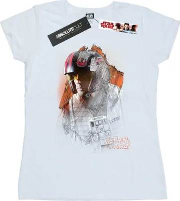 Produktbild von Star Wars - "The Last Jedi" T-Shirt für Damen BI50475 (XXL) (Weiß)