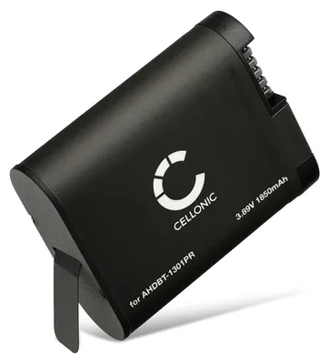 Produktbild von CELLONIC 1x Akku für Kamera Kompatibel mit GoPro HERO13 Black, AHDBT-1301 - (1900mAh, 3.89V)