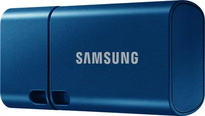 Produktbild von Samsung MUF-512DA, 512 GB, USB Typ-C, 3.2 Gen 1 (3.1 Gen 1), 400 MB/s, Kappe, Blau