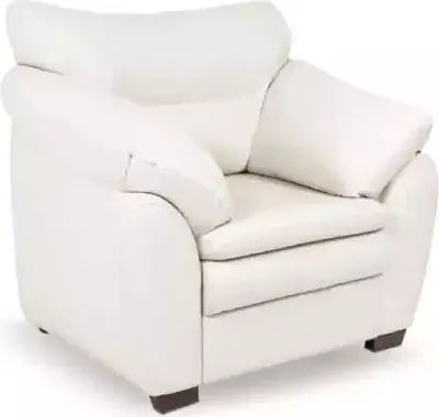 Image de Fauteuil blanc Bureau Fauteuil rembourré Textile Siège Nouveau