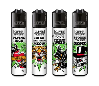 Produktbild von Clipper Feuerzeug 4er Set 420 Tattoo #2