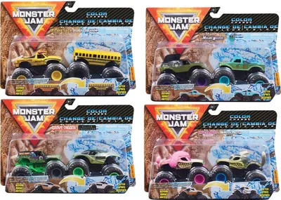 Produktbild von Monster Jam - Original Zweier-Pack mit authentischen Monster Trucks im Maßstab 1:64, krasse Stunt-Action ab 3 Jahren (Sortierung mit verschiedenen Designs, Zufallsauswahl), Monstertruck, 3 Jahr(e), Mehrfarbig