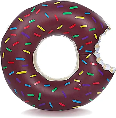 Produktbild von Aufblasbarer Schwimmring Donut, langlebig und komfortabel, für Erwachsene, Strand und Pool