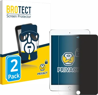 Produktbild von 2x BROTECT Sichtschutzfolie für Apple iPad Mini 4 2015 Anti-Spy Privacy Sichtschutz Blickschutz Folie Blaulicht-Schutz
