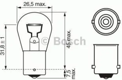 Produktbild von Bosch Glühlampe, Blinkleuchte hinten 1 987 302 201