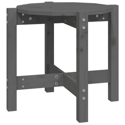 Produktbild von vidaXL Couchtisch Grau Ø 52,5x45 cm Massivholz Kiefer