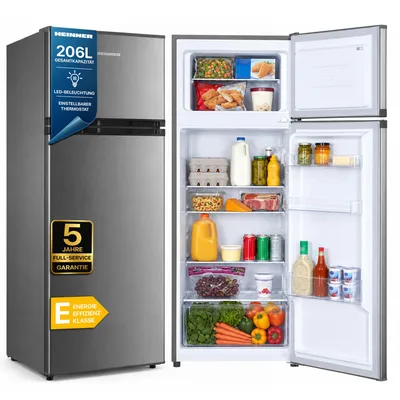 Produktbild von Heinner HF-H2206XE++, 206 l, 40 dB, 2,4 kg/24h, E, Edelstahl