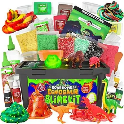 Zdjęcie produktu dla Szlam dinozaur świecący w ciemności zestaw DIY dla chłopca