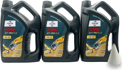 Produktbild von 15 L Fuchs Titan GT1 Pro C-3  5W30 | VW 504 00 / 507 00 | MB 229.51 | BMW LL-04 | mit Trichter