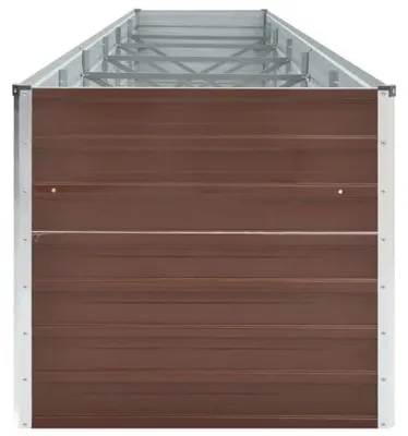 Produktbild von Hochbeet Metall 480x80x77 cm, Garten Hochbeet aus Verzinkter Stahl Braun, Rechteck, Gemüsebeet Pflanzbeet Blumenbeet für Gemüse Obst Kräuter & Blumen