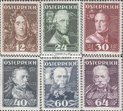 Produktbild von Briefmarken Österreich 1935 Mi 617-622 (kompl.Ausg.) Gefälligkeitsentwertung gestempelt Wohlfahrtspflege