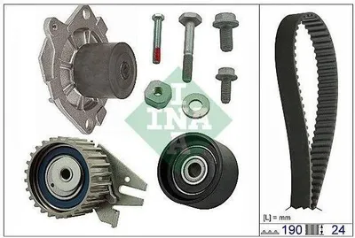 Produktbild von INA Zahnriemensatz + Wasserpumpe für Alfa Romeo Fiat Opel Saab Suzuki