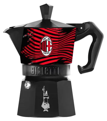 Obrázok produktu pre Bialetti Moka Express 3 šálky, kávovar Moka, 0,15 l, čierna, červená, hliník, pre 3 šálky, plast