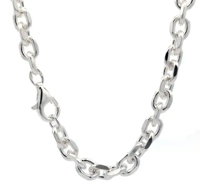 Produktbild von Ankerkette diamantiert Länge 55cm - Breite 5,0mm - 925 Silber
