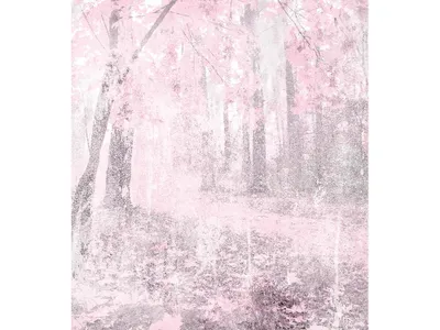 Produktbild von Fototapete - Pink Forest Abstract 225x250cm - Vliestapete